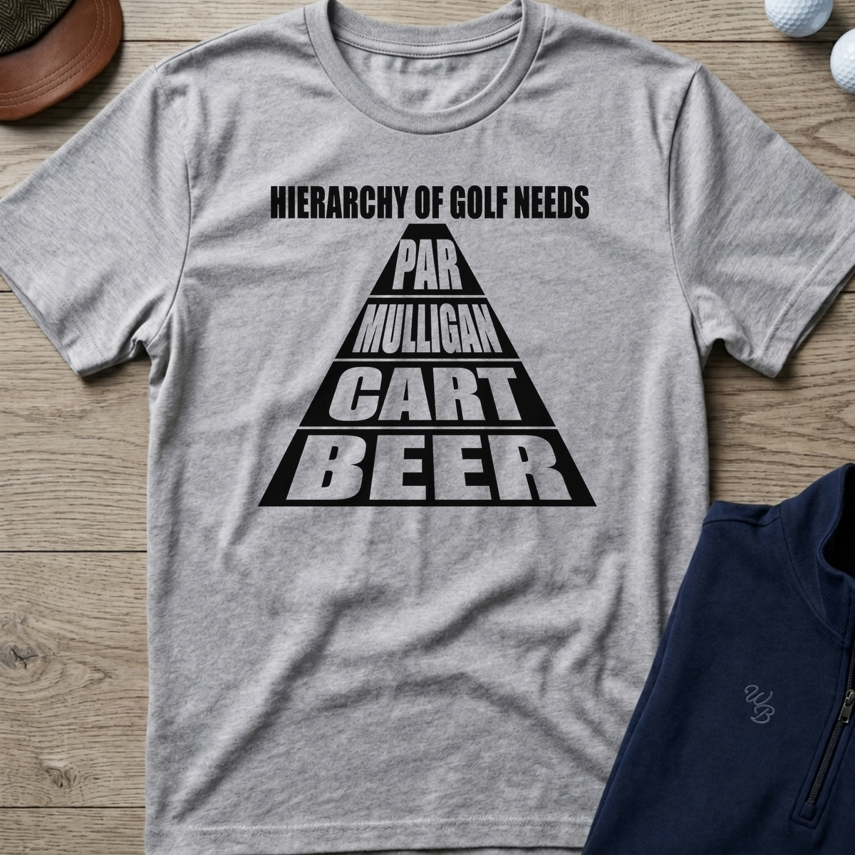 Beer, Cart, Mulligan, Par — Sport Grey t-shirt