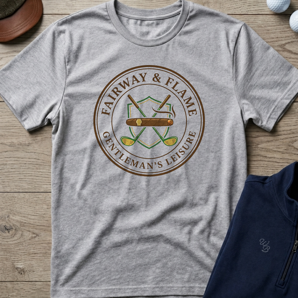 Fairway & Flame — Sport Grey t-shirt