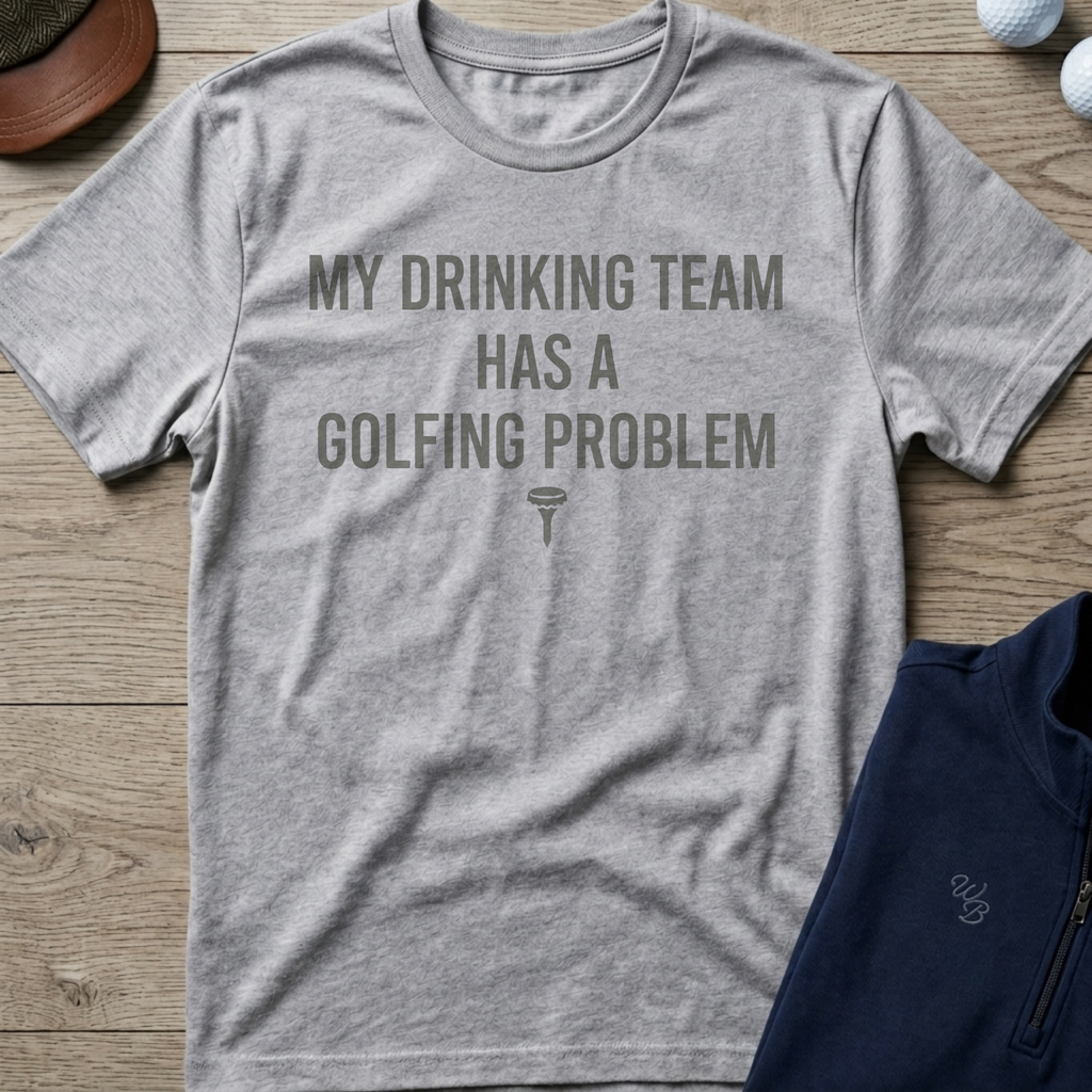 Drinking Team Text — Sport Grey t-shirt
