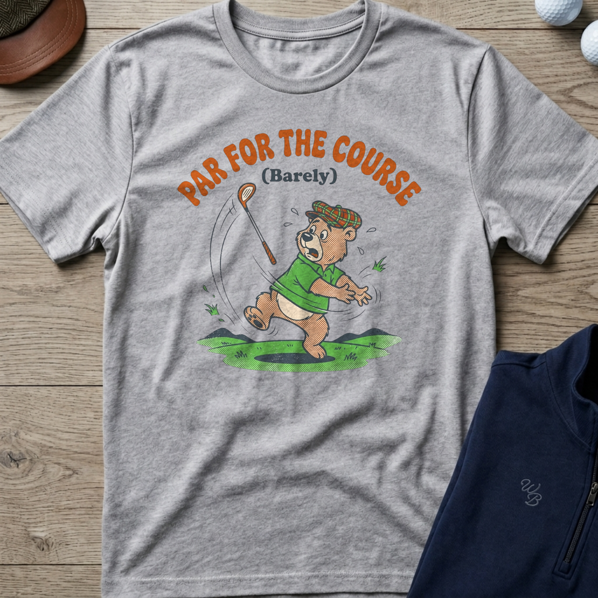 Barely Par — Sport Grey t-shirt