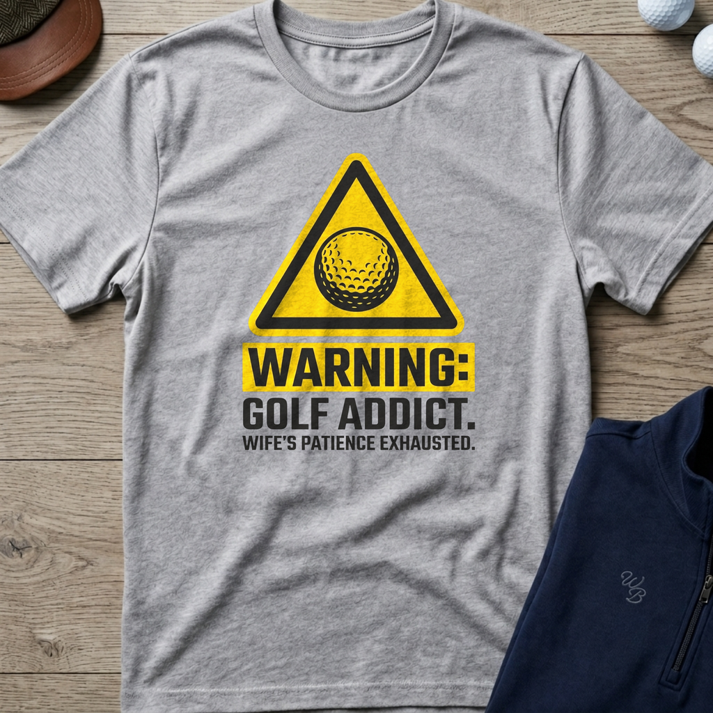 Warning: Golf Addict — Sport Grey t-shirt