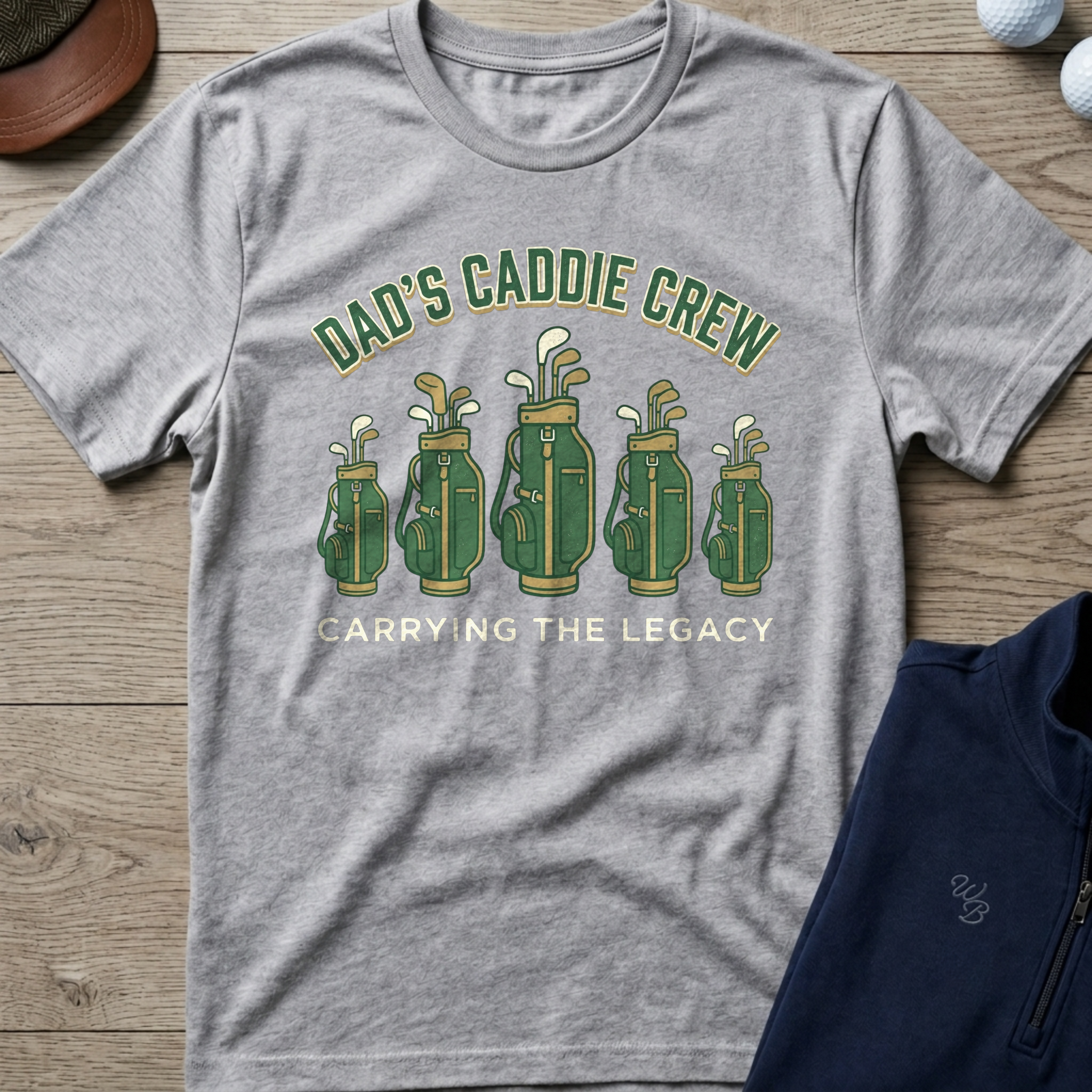 Dad's Caddie Crew — Sport Grey t-shirt