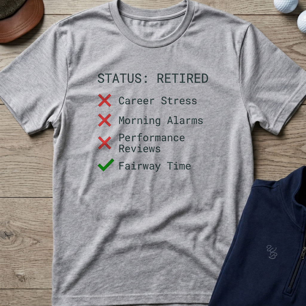 Retired Status — Sport Grey t-shirt