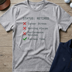Retired Status — Sport Grey t-shirt