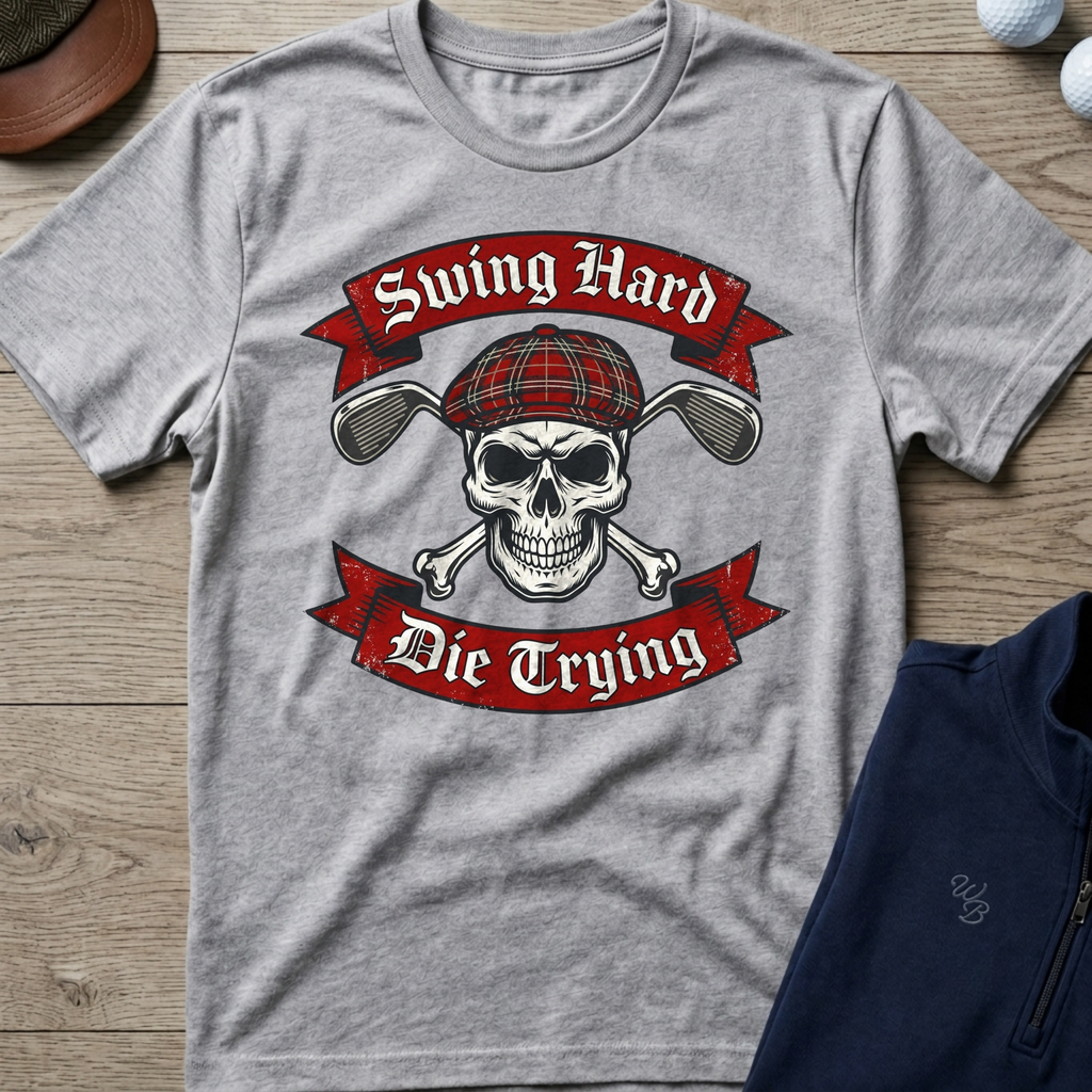 Swing Hard Die Trying — Sport Grey t-shirt