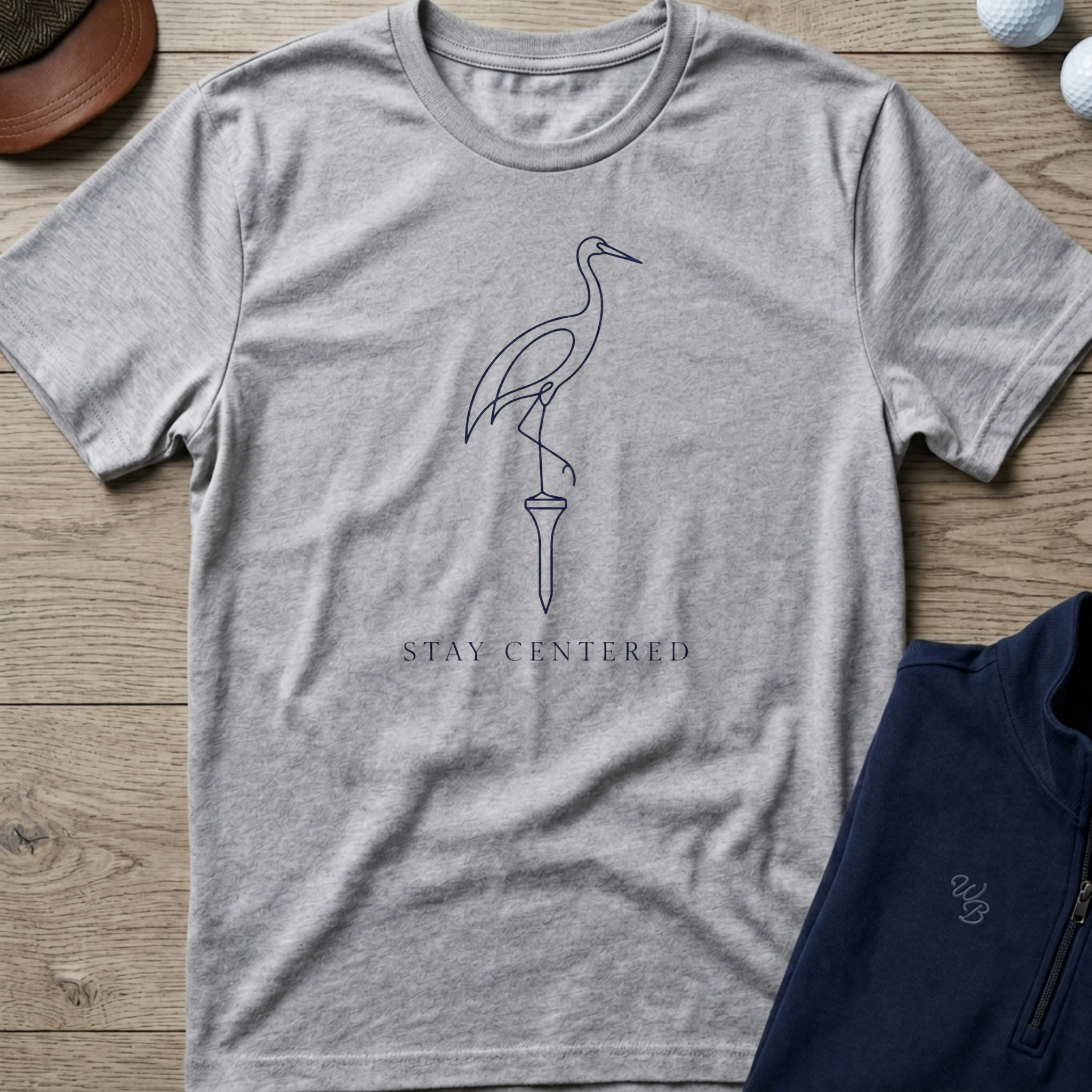 Stay Centered — Sport Grey t-shirt
