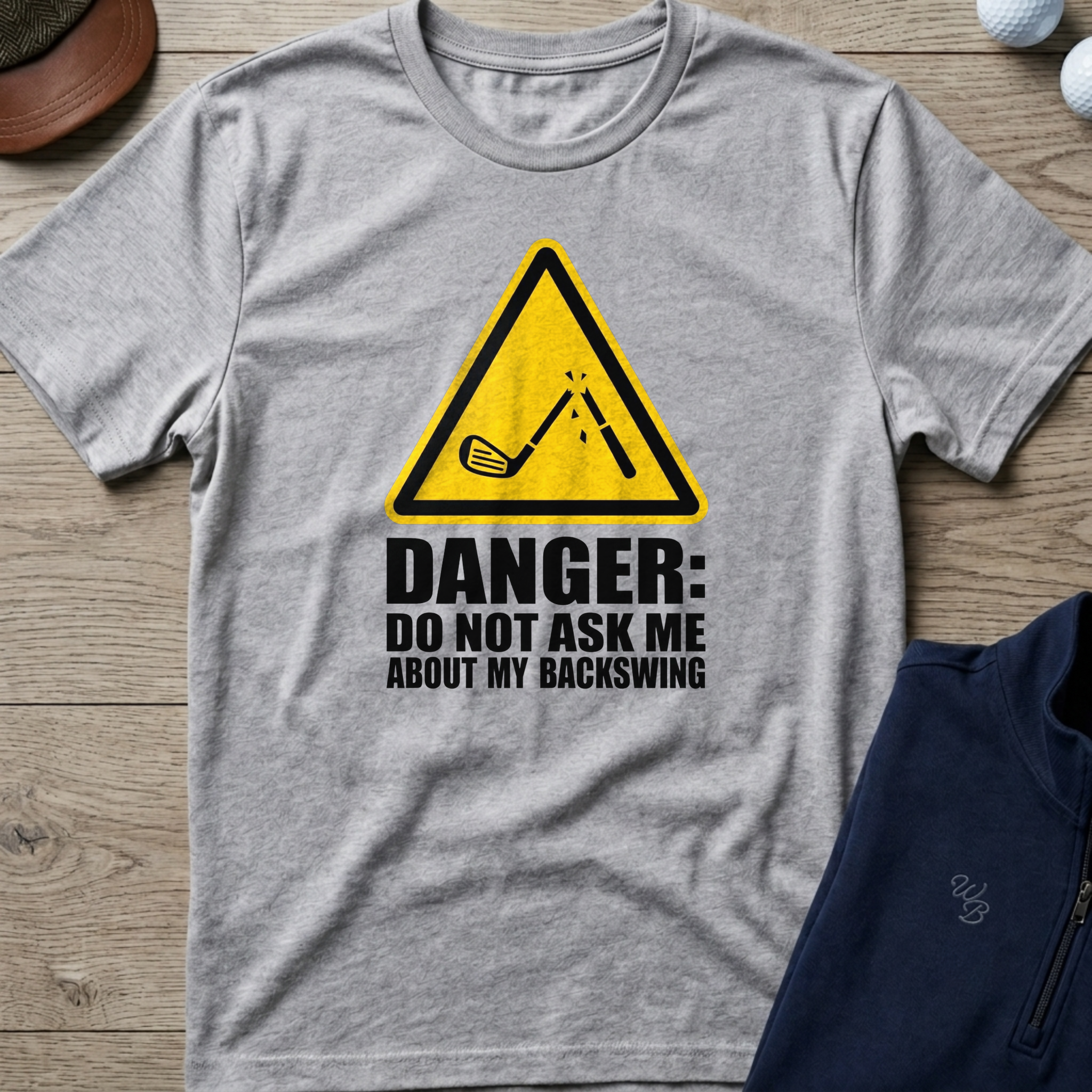 Don't Ask About My Backswing — Sport Grey t-shirt