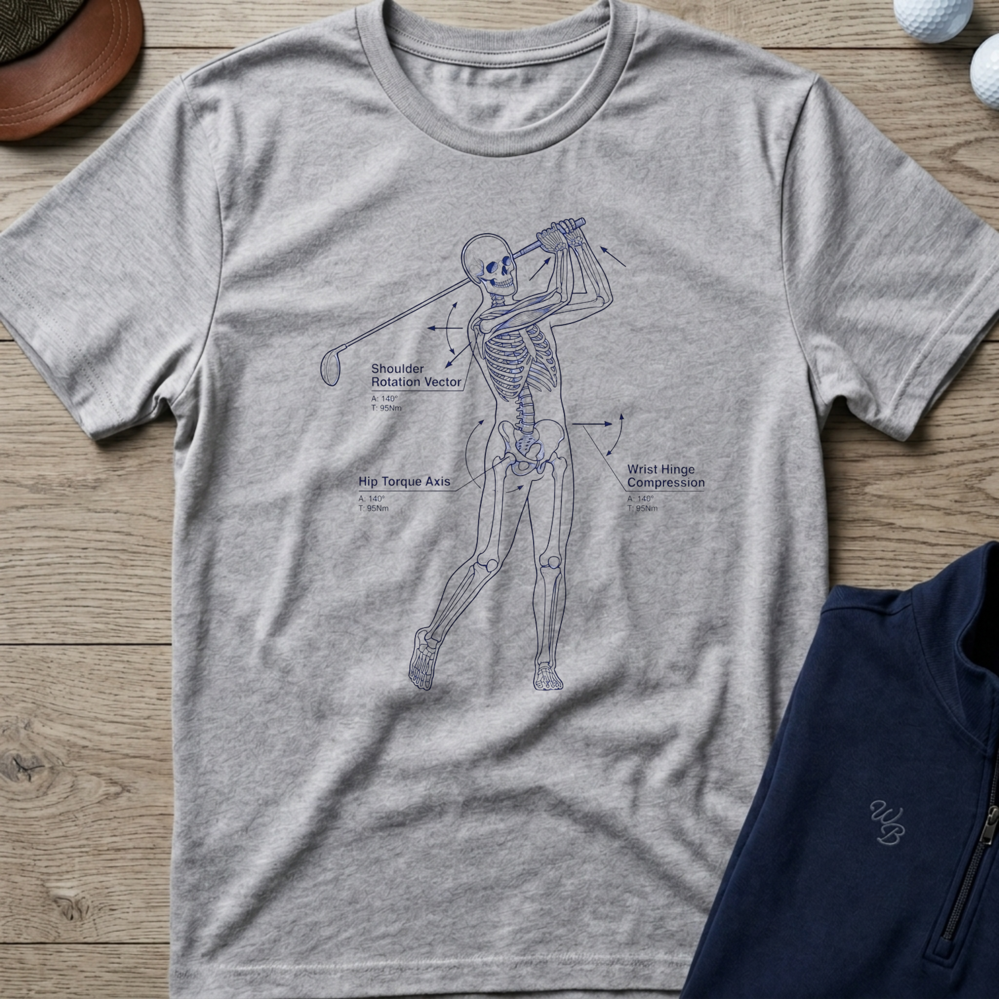 Golf Swing Mechanics — Sport Grey t-shirt