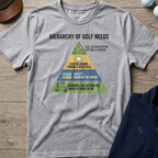 Hierarchy of Golf Needs — Sport Grey t-shirt