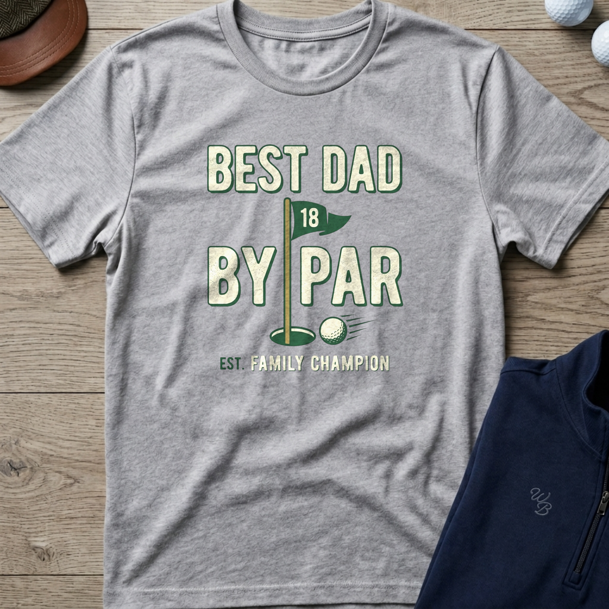 Best Dad By Par — Sport Grey t-shirt