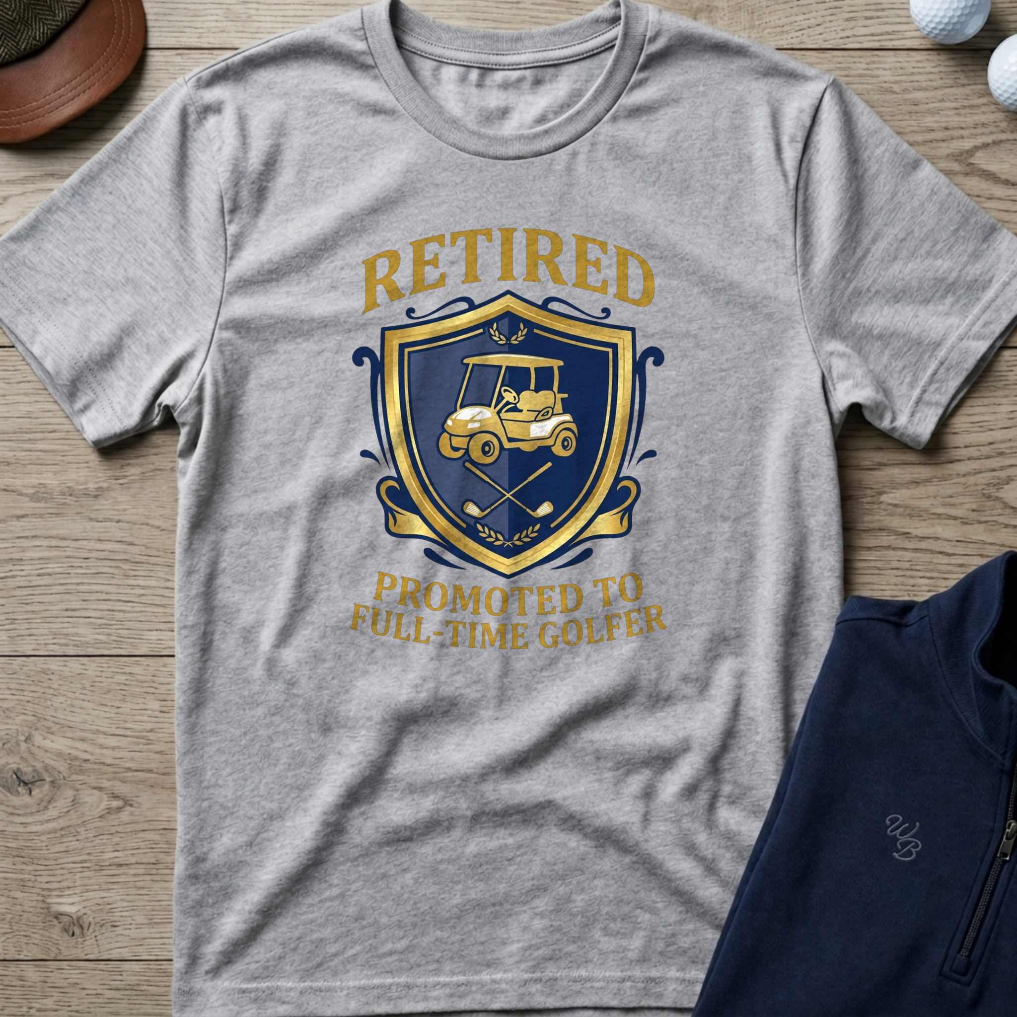 Retired: Promoted To Golfer — Sport Grey t-shirt