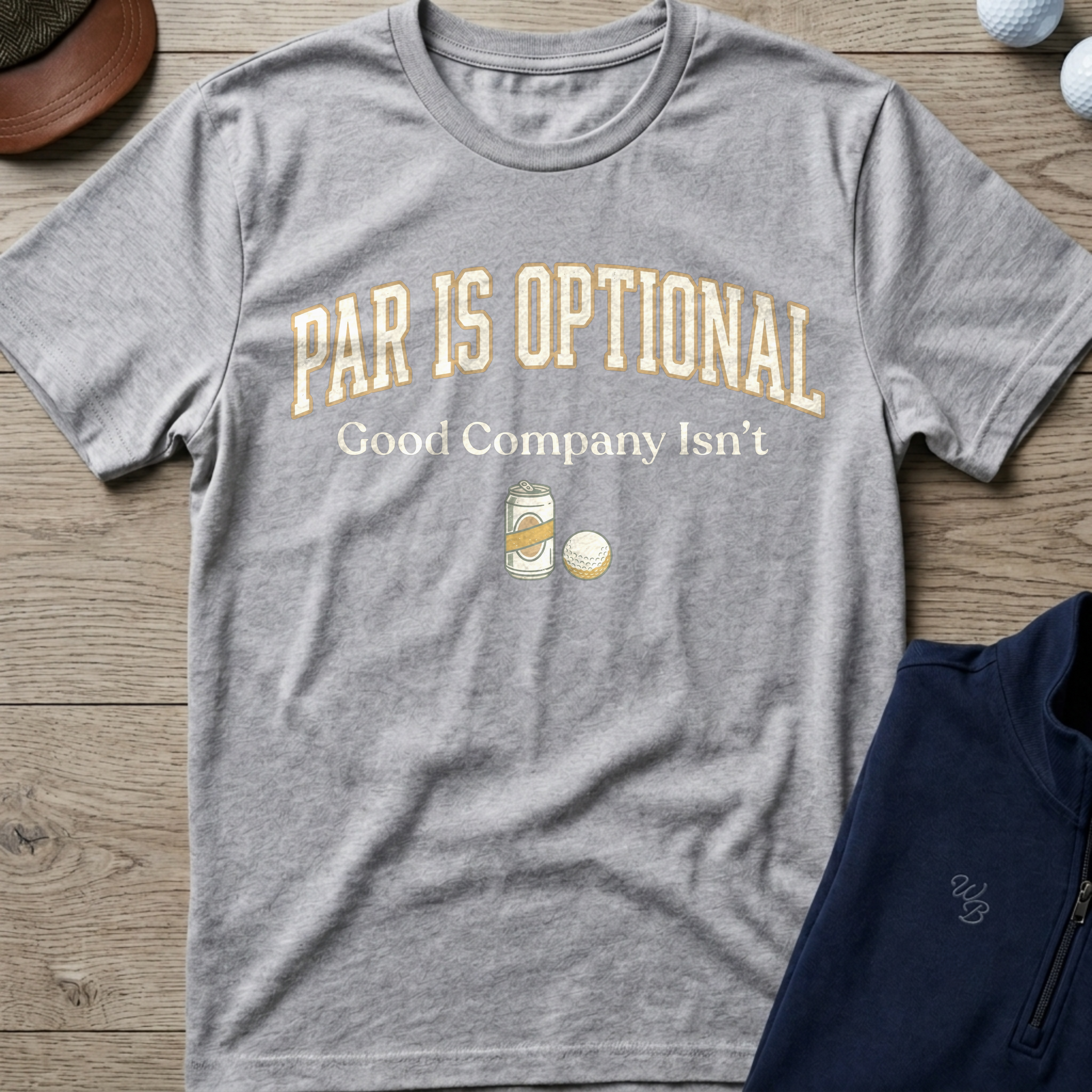 Par Is Optional — Sport Grey t-shirt