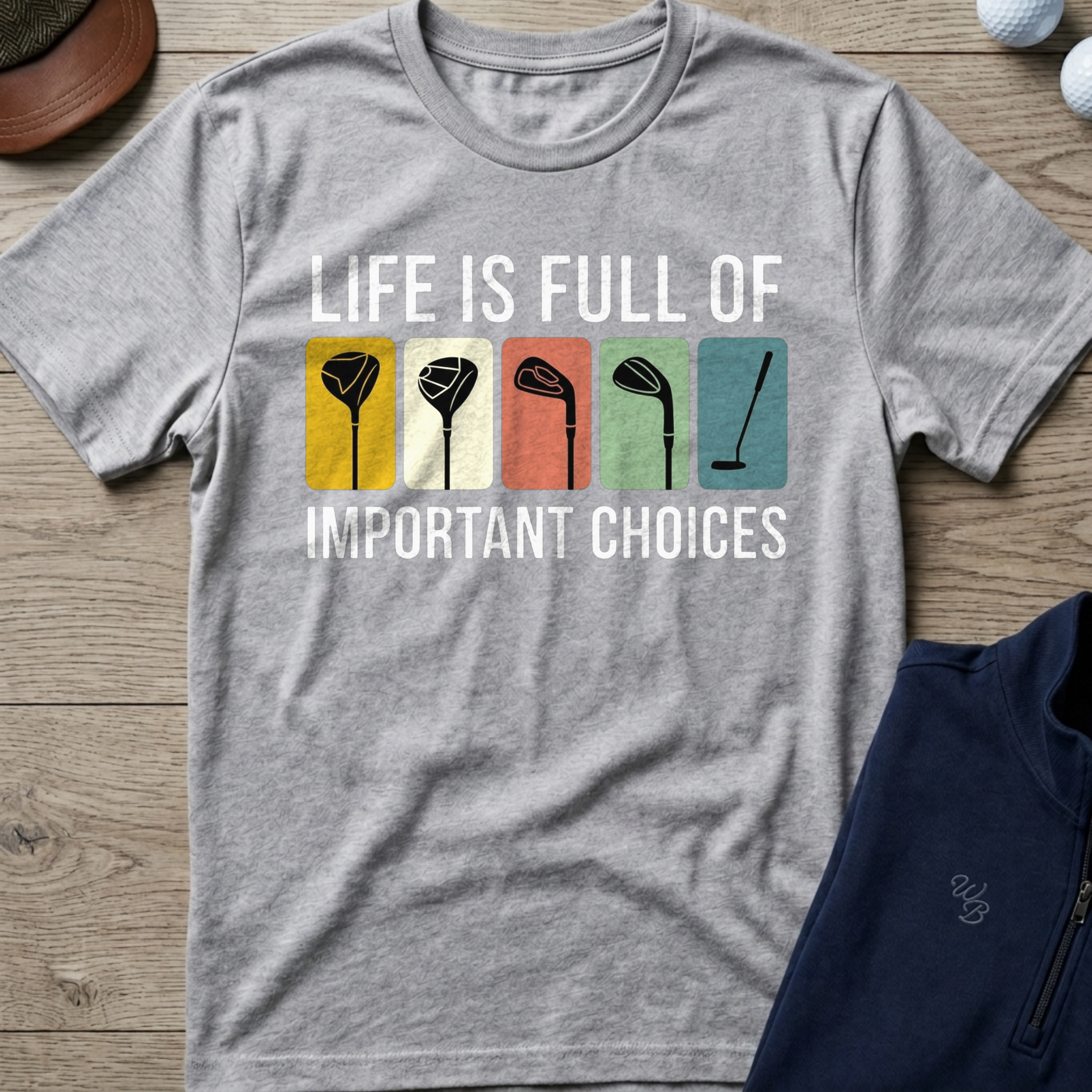 Important Choices Graphic — Sport Grey t-shirt