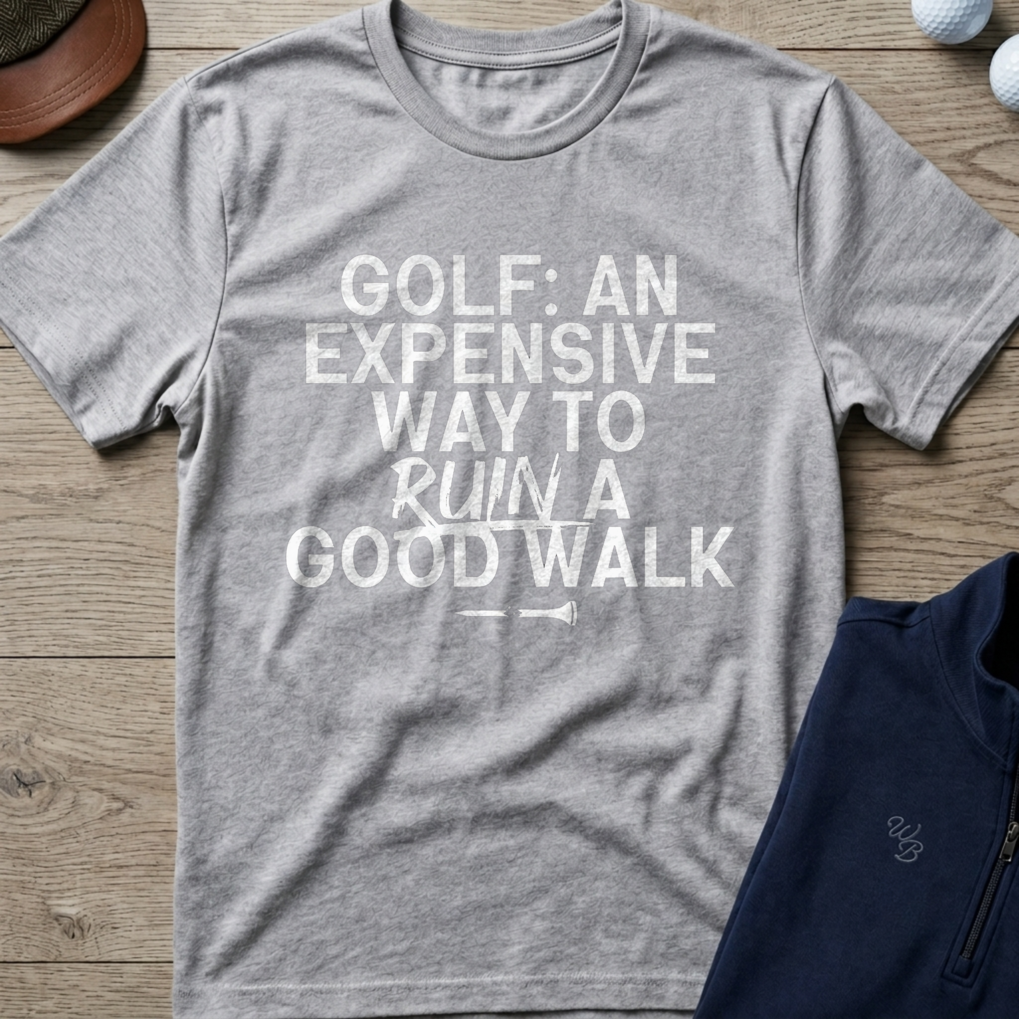 Good Walk Ruined — Sport Grey t-shirt