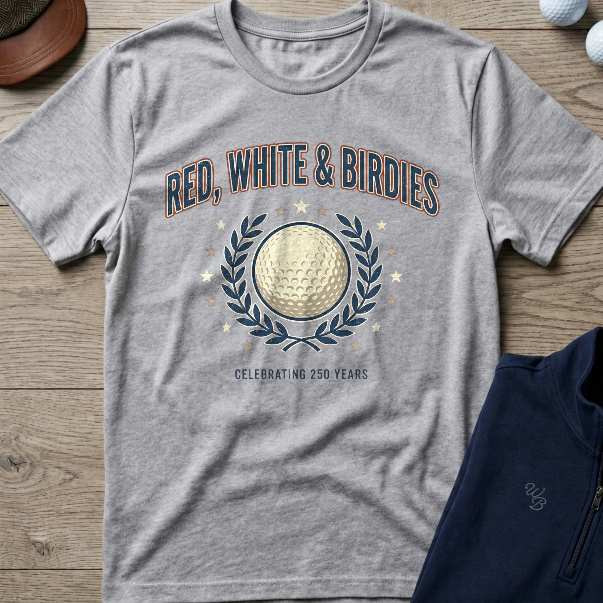 Red White & Birdies — Sport Grey t-shirt
