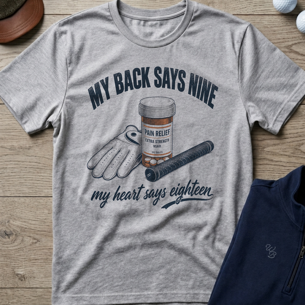My Back Says Nine — Sport Grey t-shirt