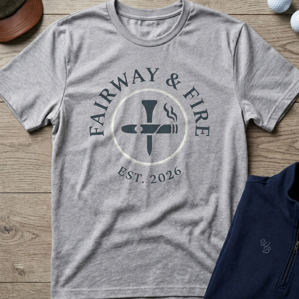 Fairway & Fire — Sport Grey t-shirt