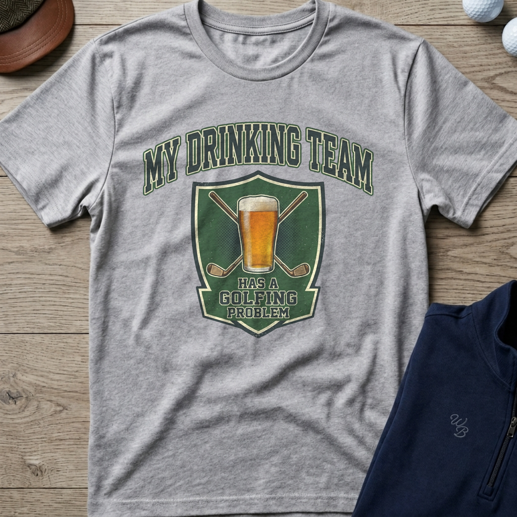 Drinking Team Graphic — Sport Grey t-shirt