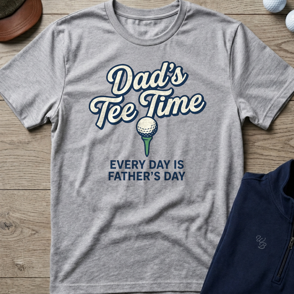 Dad's Tee Time — Sport Grey t-shirt