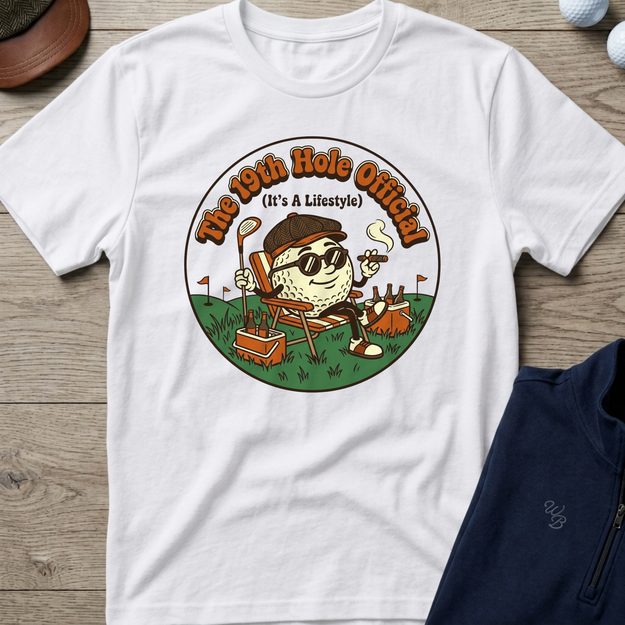 19th Hole Lifestyle — White t-shirt
