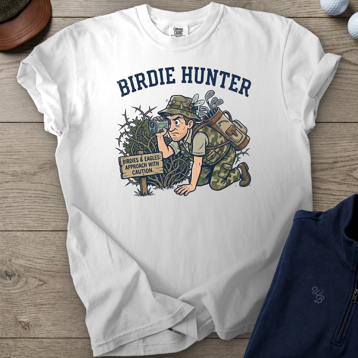 Birdie Hunter Heavyweight Tee — White t-shirt