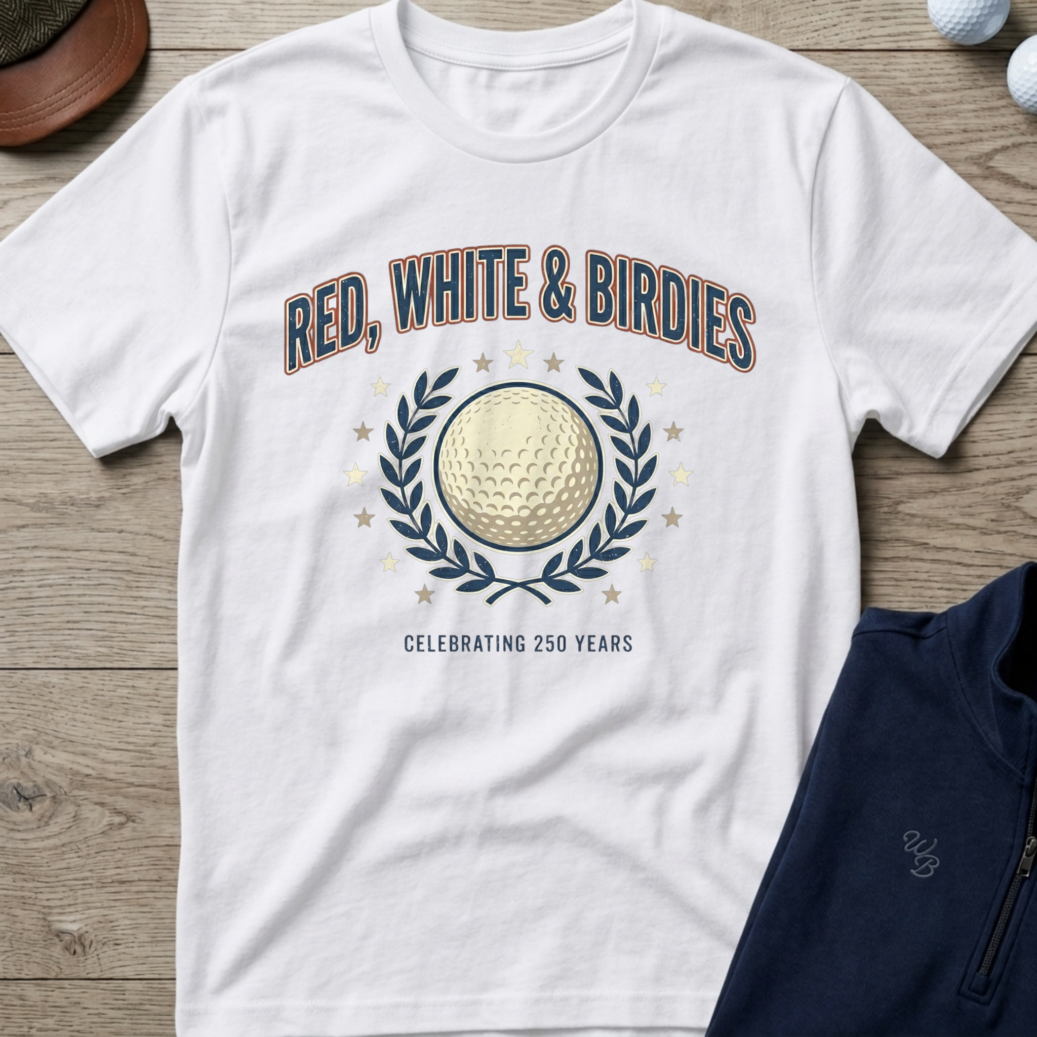 Red White & Birdies — White t-shirt