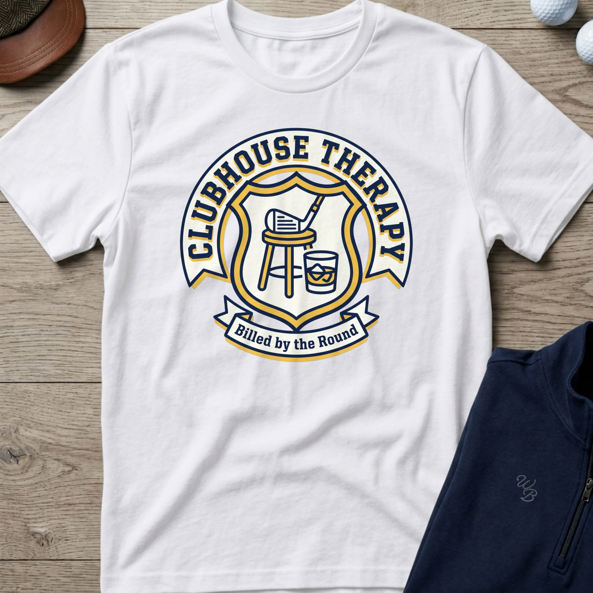 Clubhouse Therapy — White t-shirt