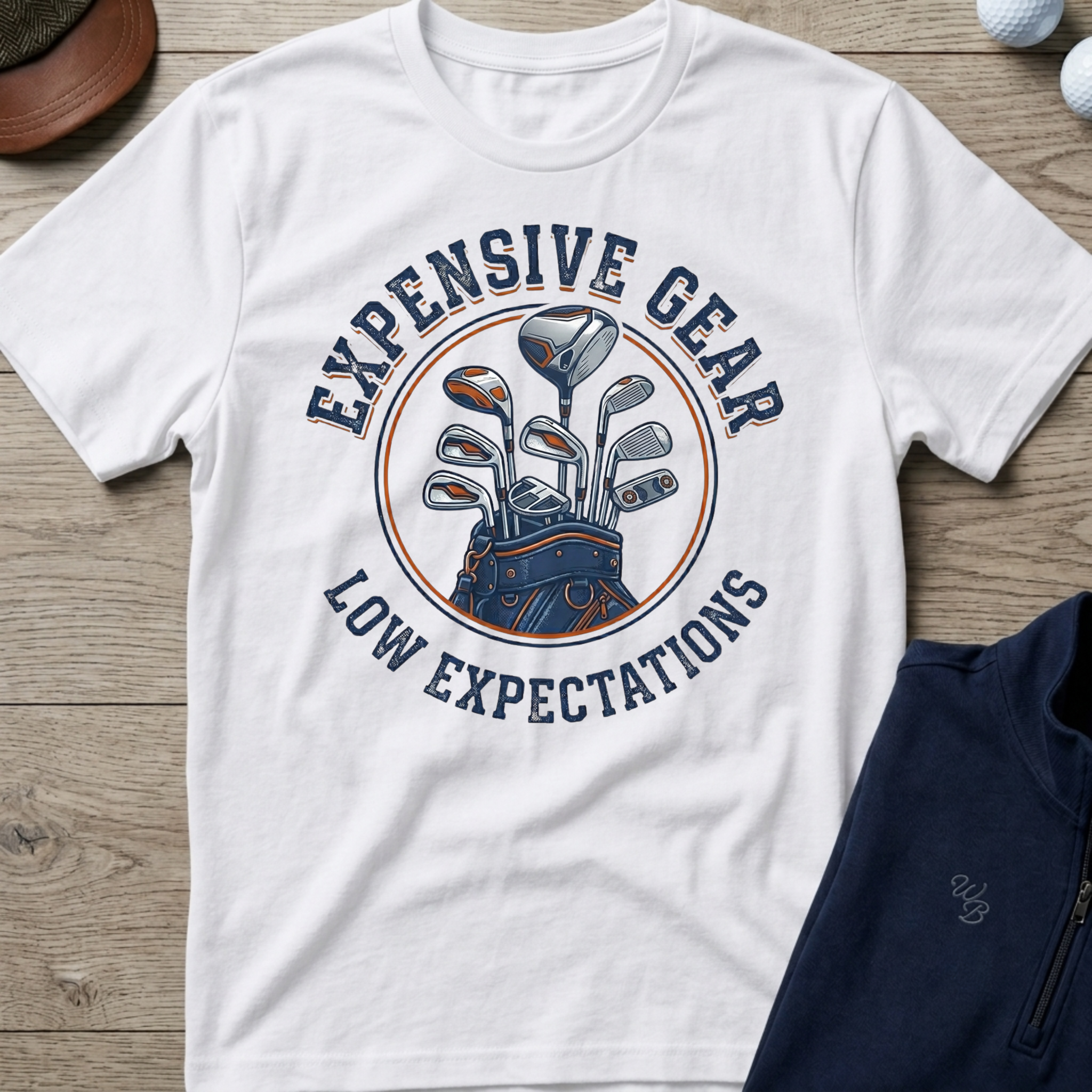 Expensive Gear — White t-shirt