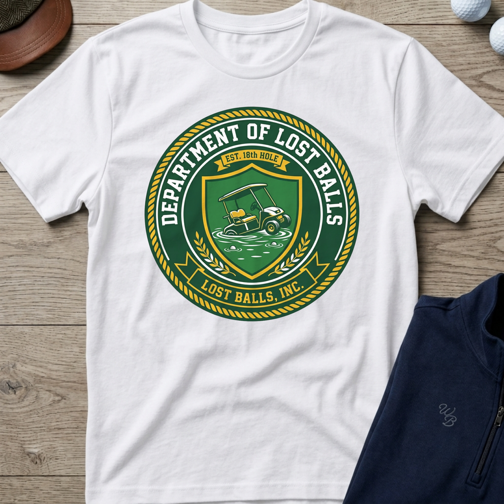 Dept. Of Lost Balls — White t-shirt