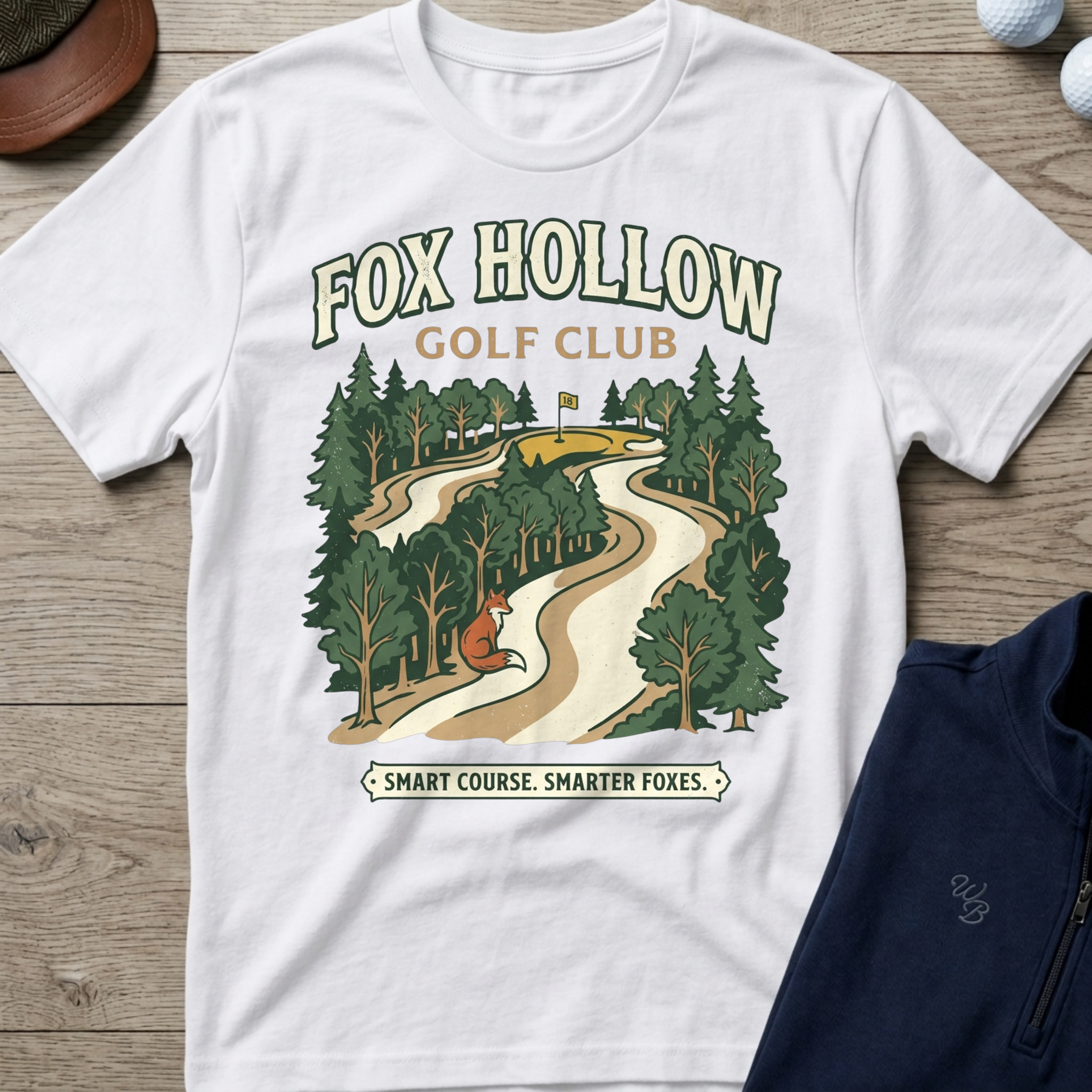 Fox Hollow — White t-shirt