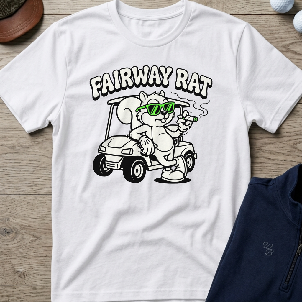 Fairway Rat — White t-shirt