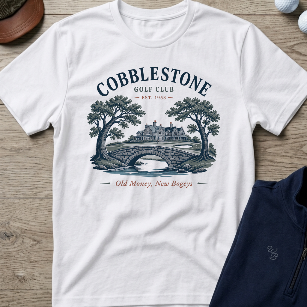Cobblestone — White t-shirt