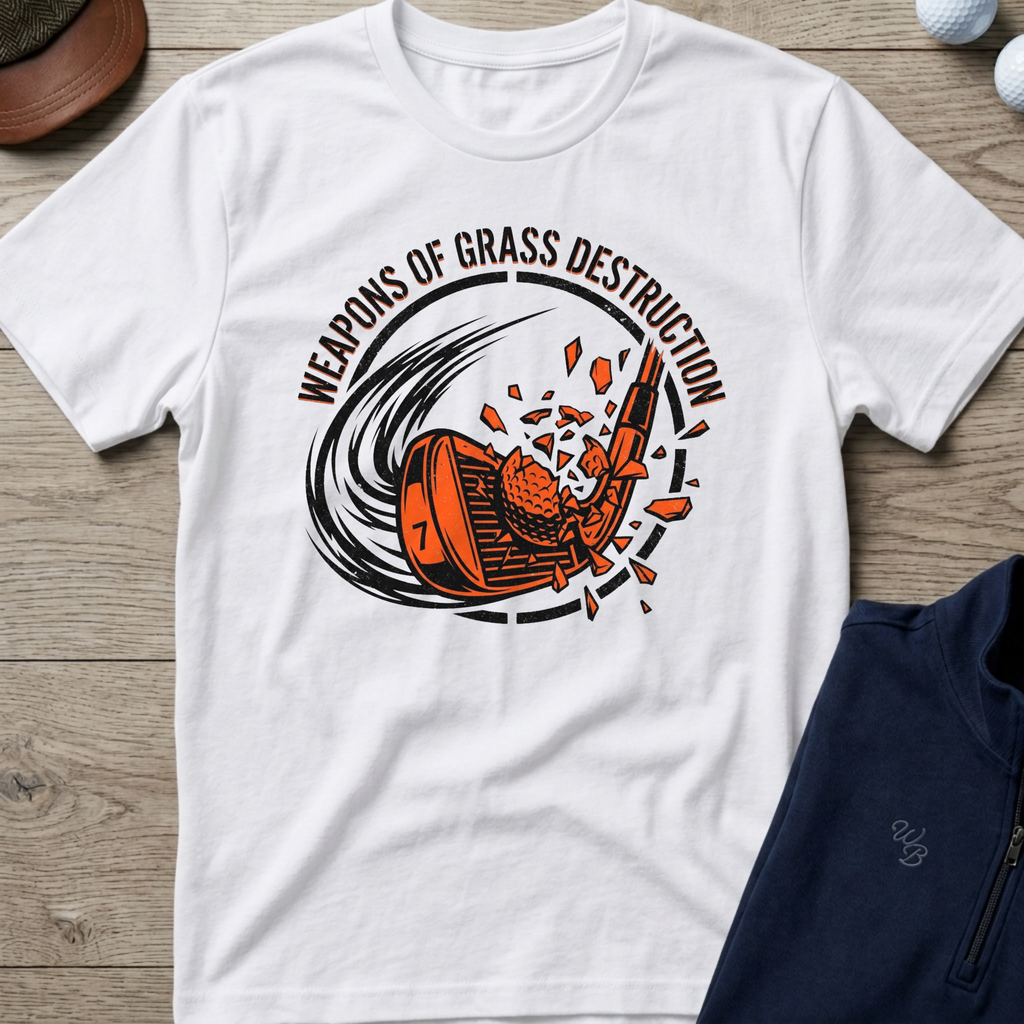 Grass Destruction — White t-shirt