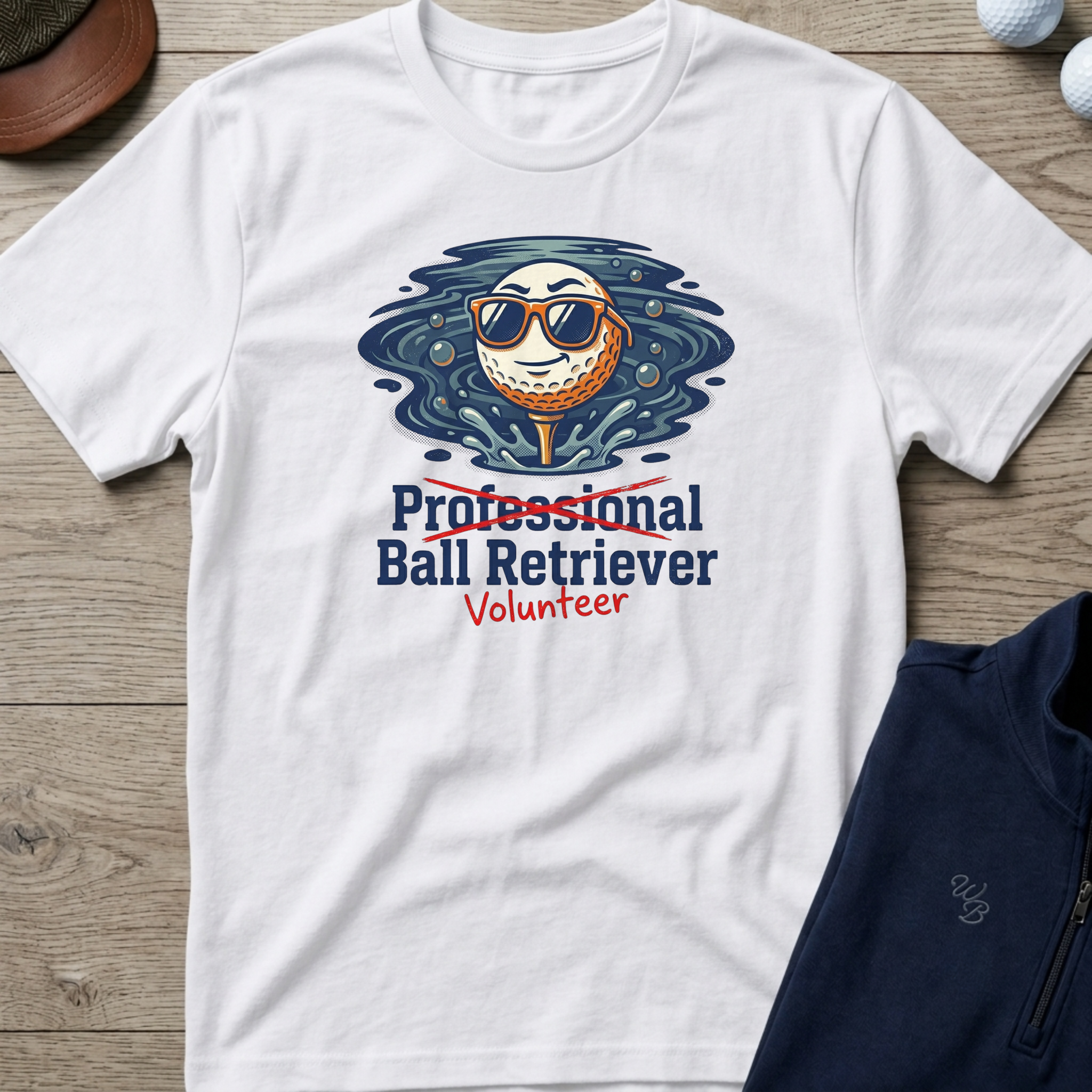 Volunteer Ball Retriever — White t-shirt