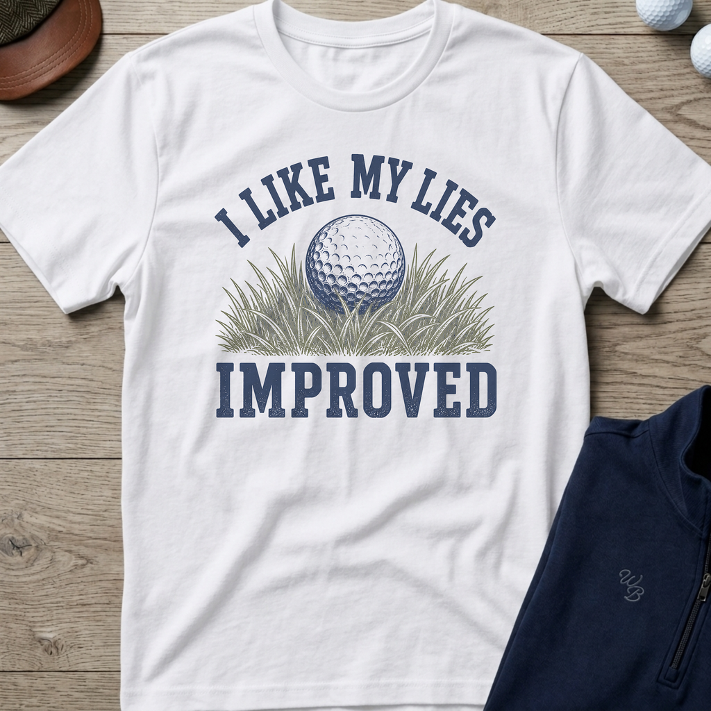 Improved Lies — White t-shirt