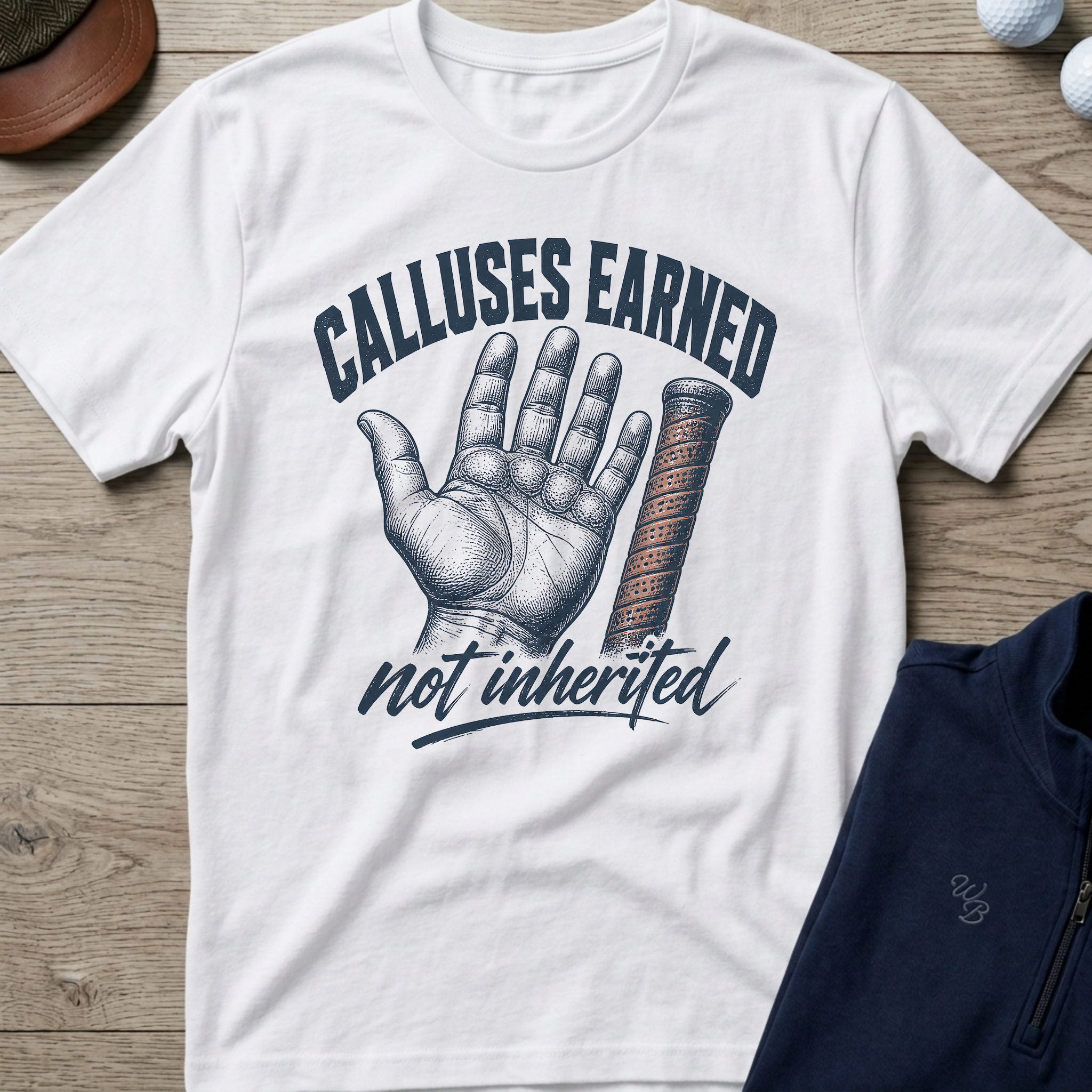 Calluses Earned — White t-shirt
