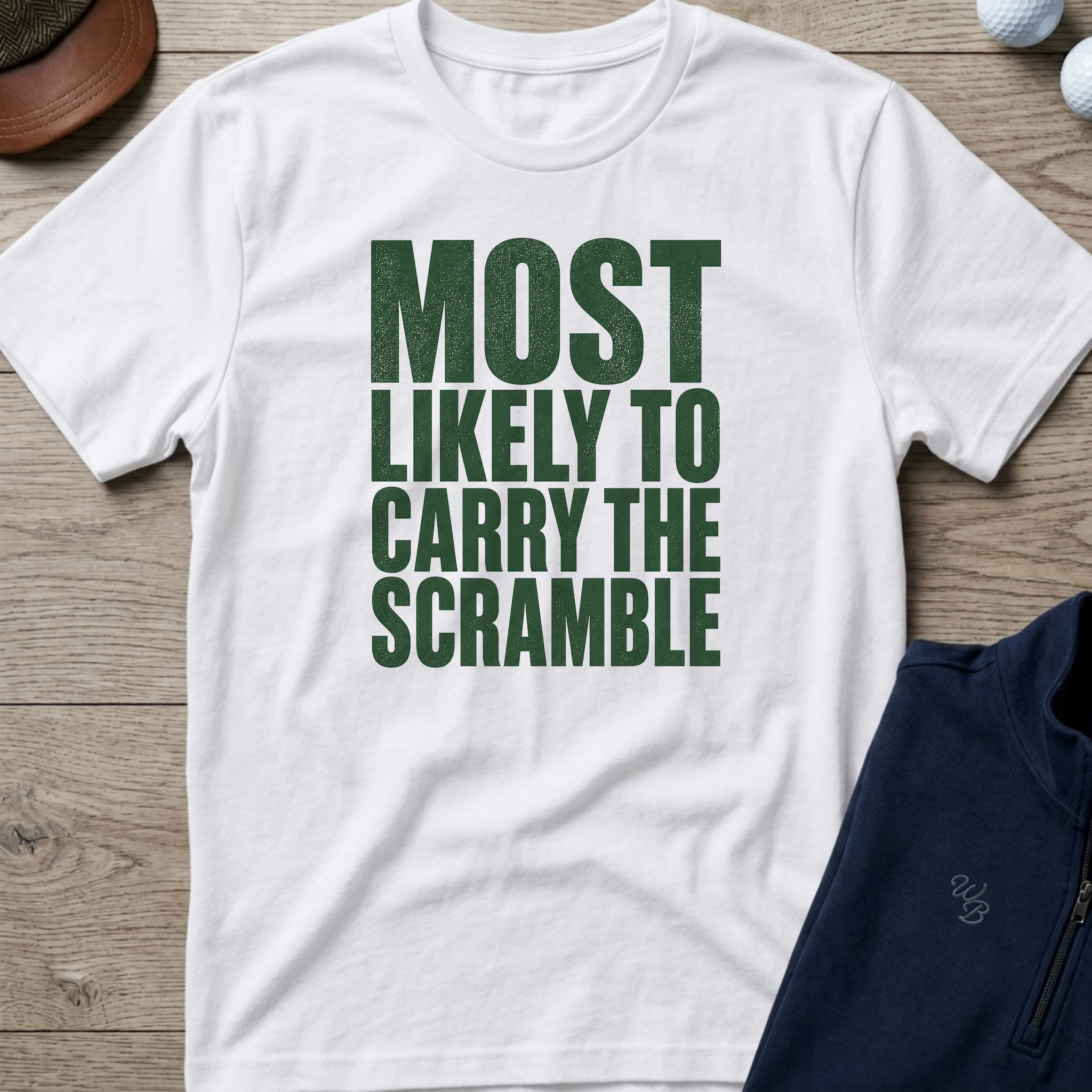 Carry The Scramble — White t-shirt