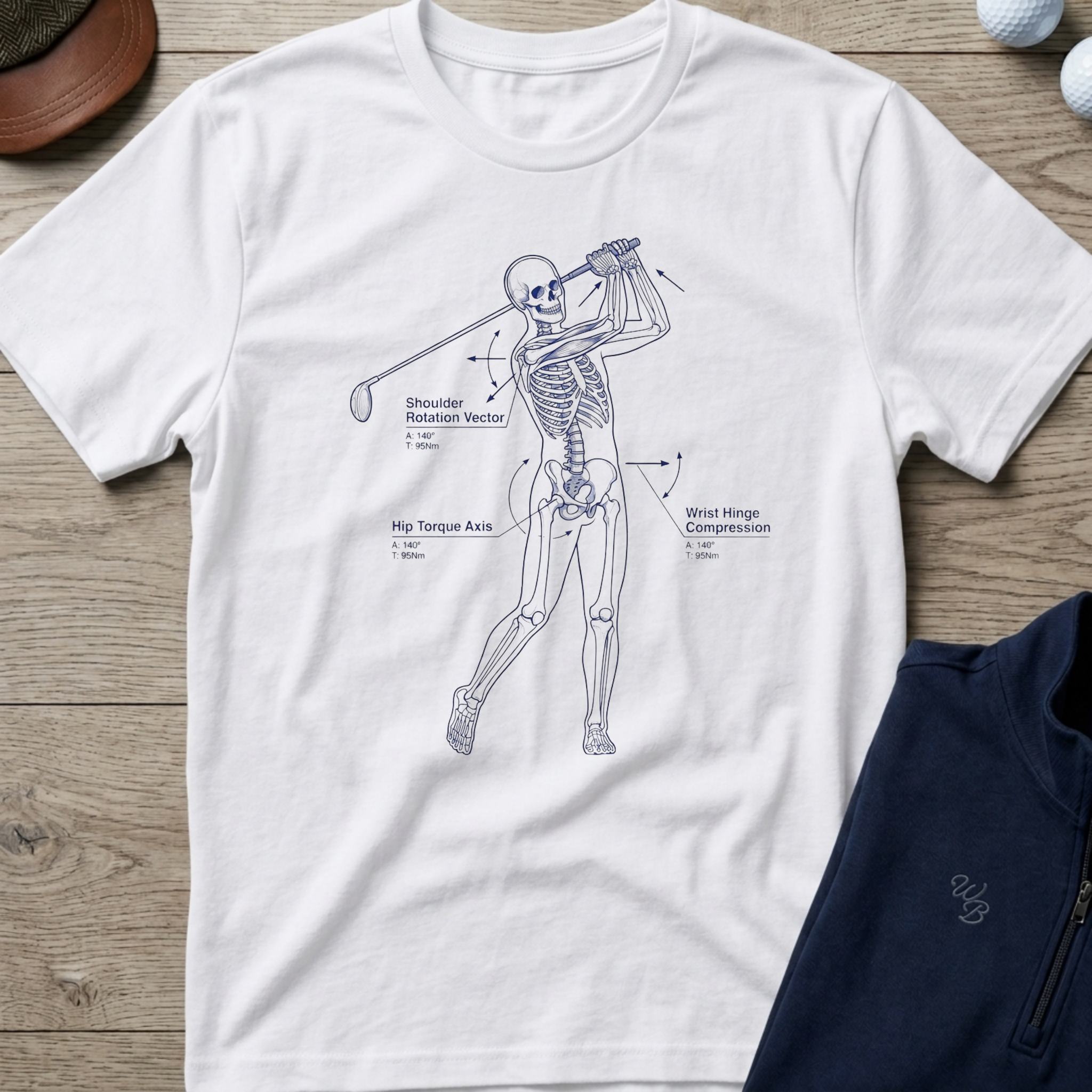 Golf Swing Mechanics — White t-shirt