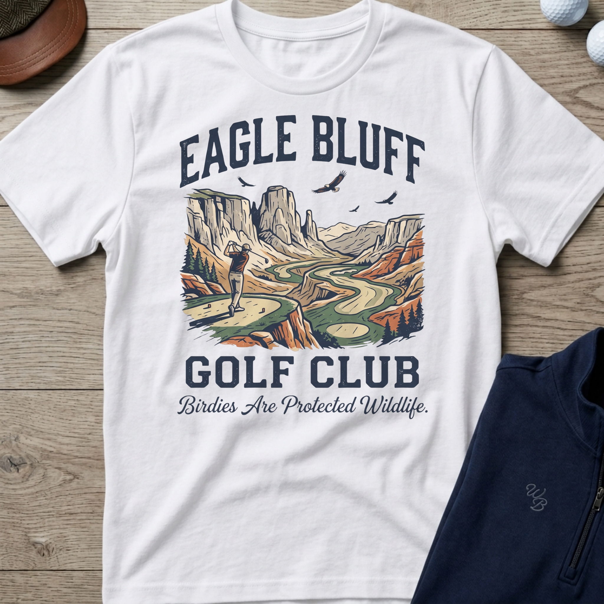 Eagle Bluff — White t-shirt