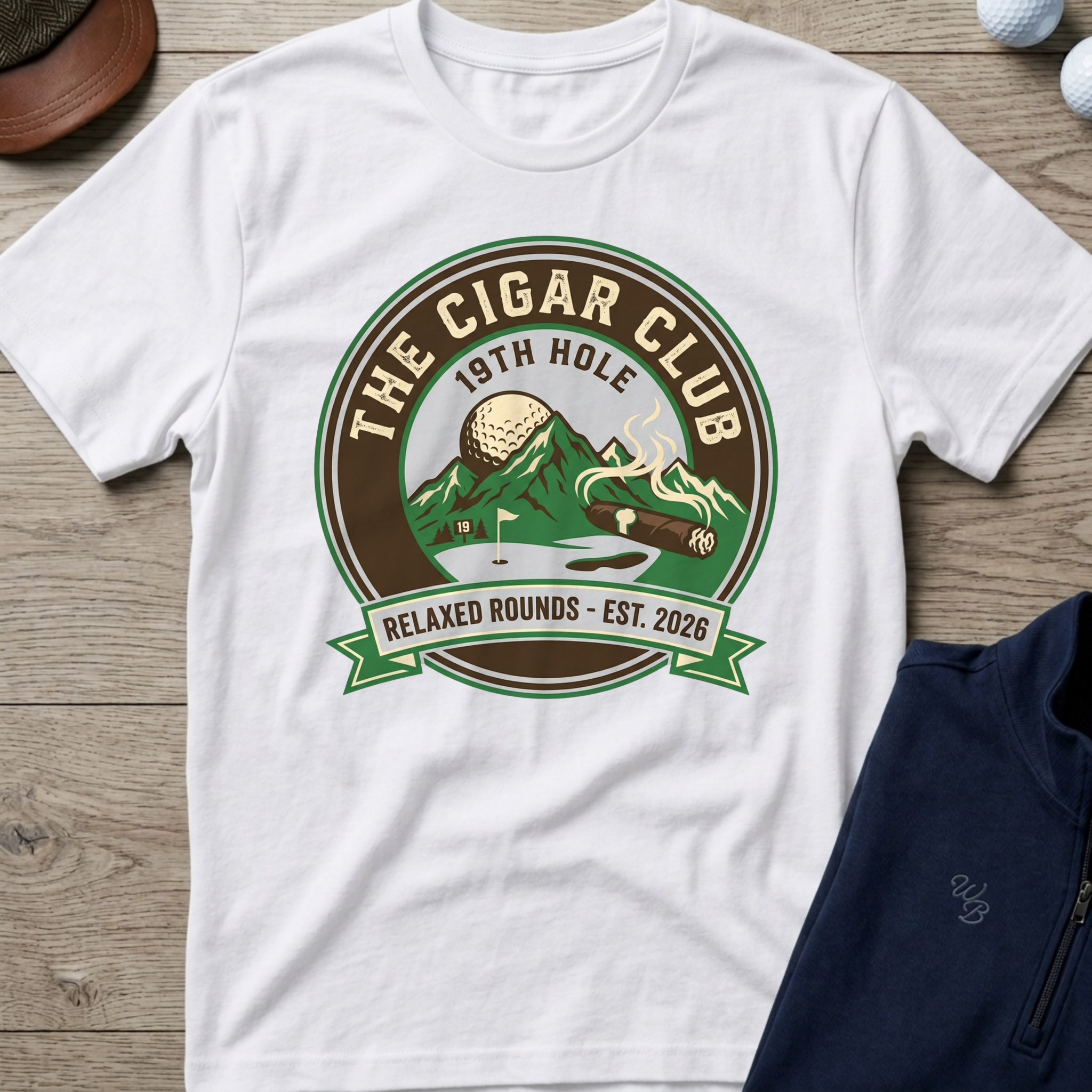 Cigar Club — White t-shirt