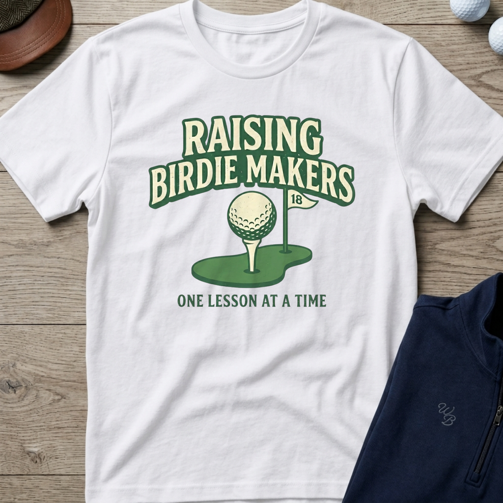 Raising Birdie Makers — White t-shirt