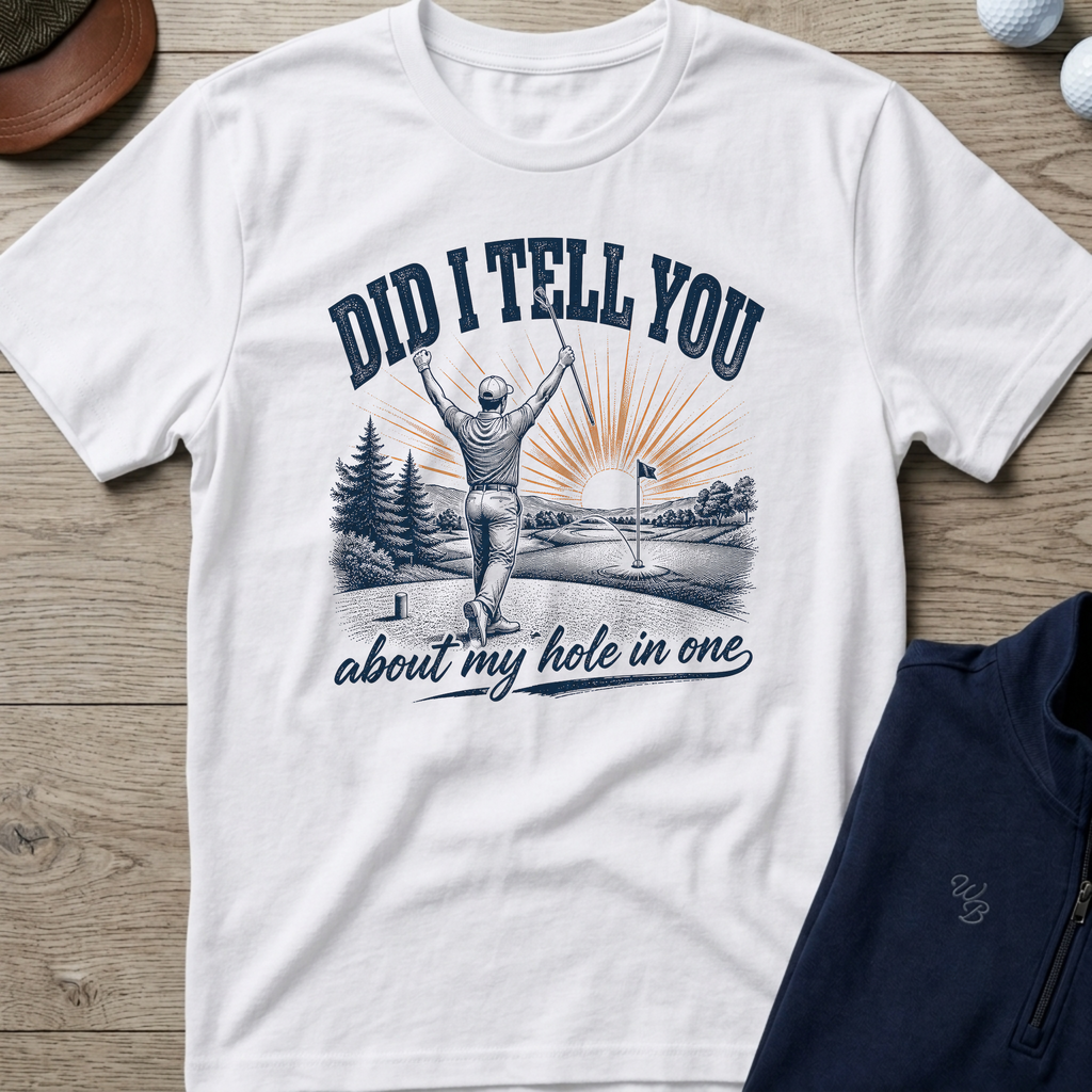 Did I Tell You About My Hole In One — White t-shirt