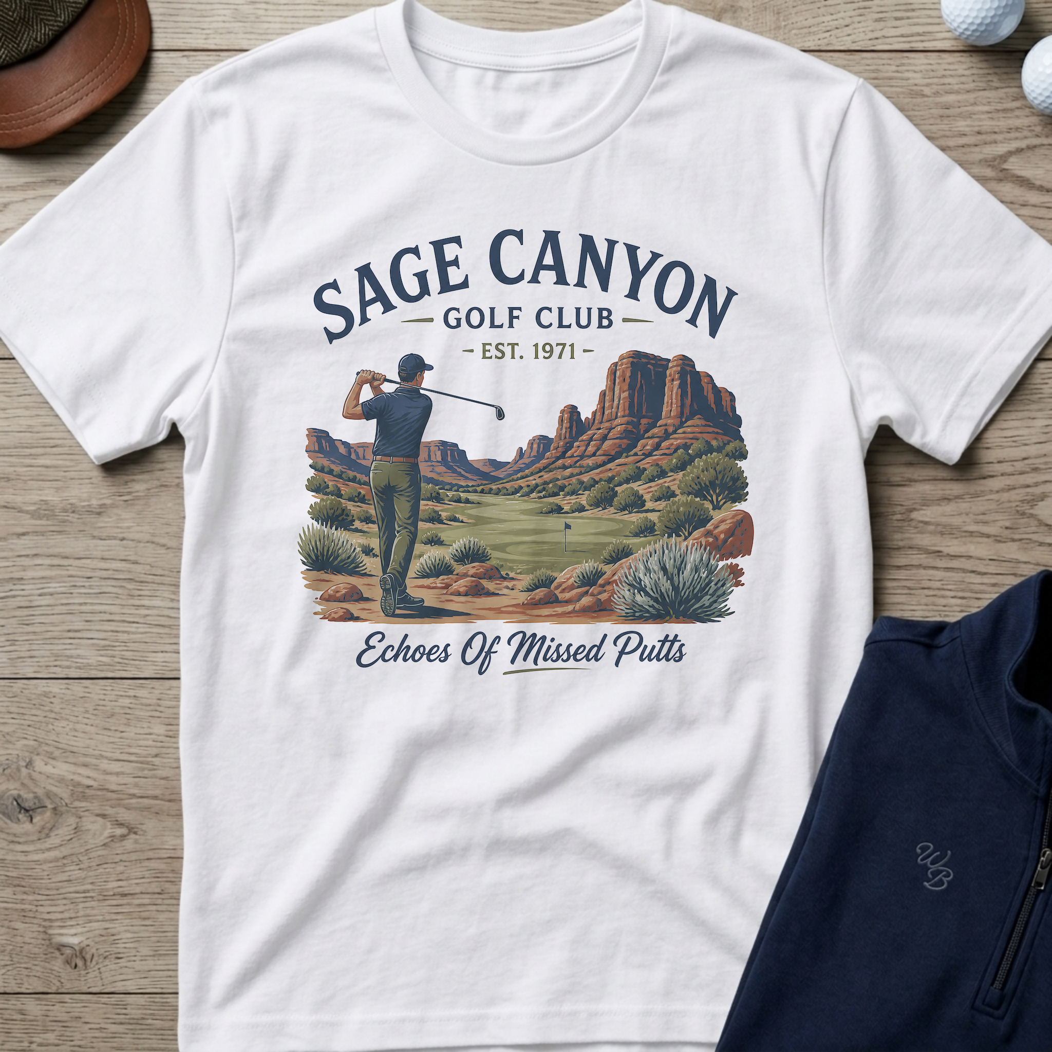 Sage Canyon — White t-shirt