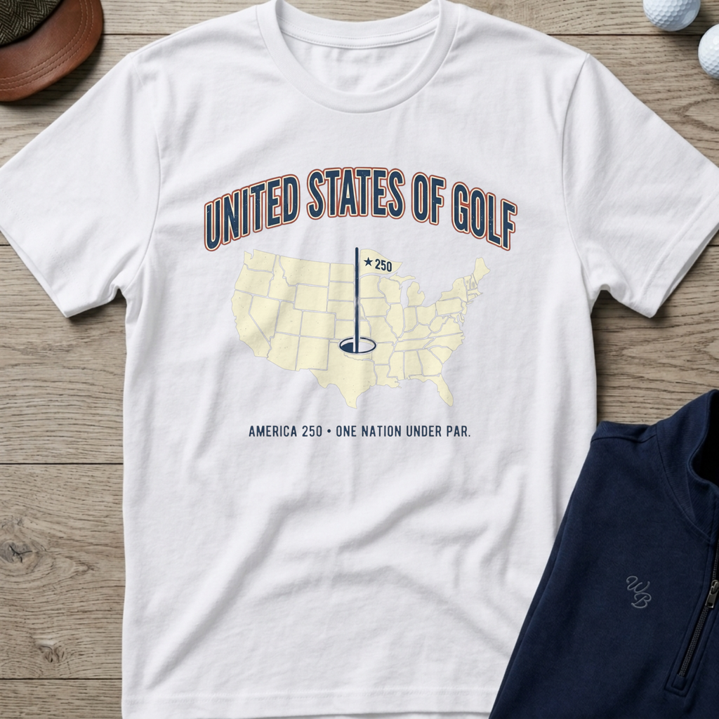 United States of Golf — White t-shirt