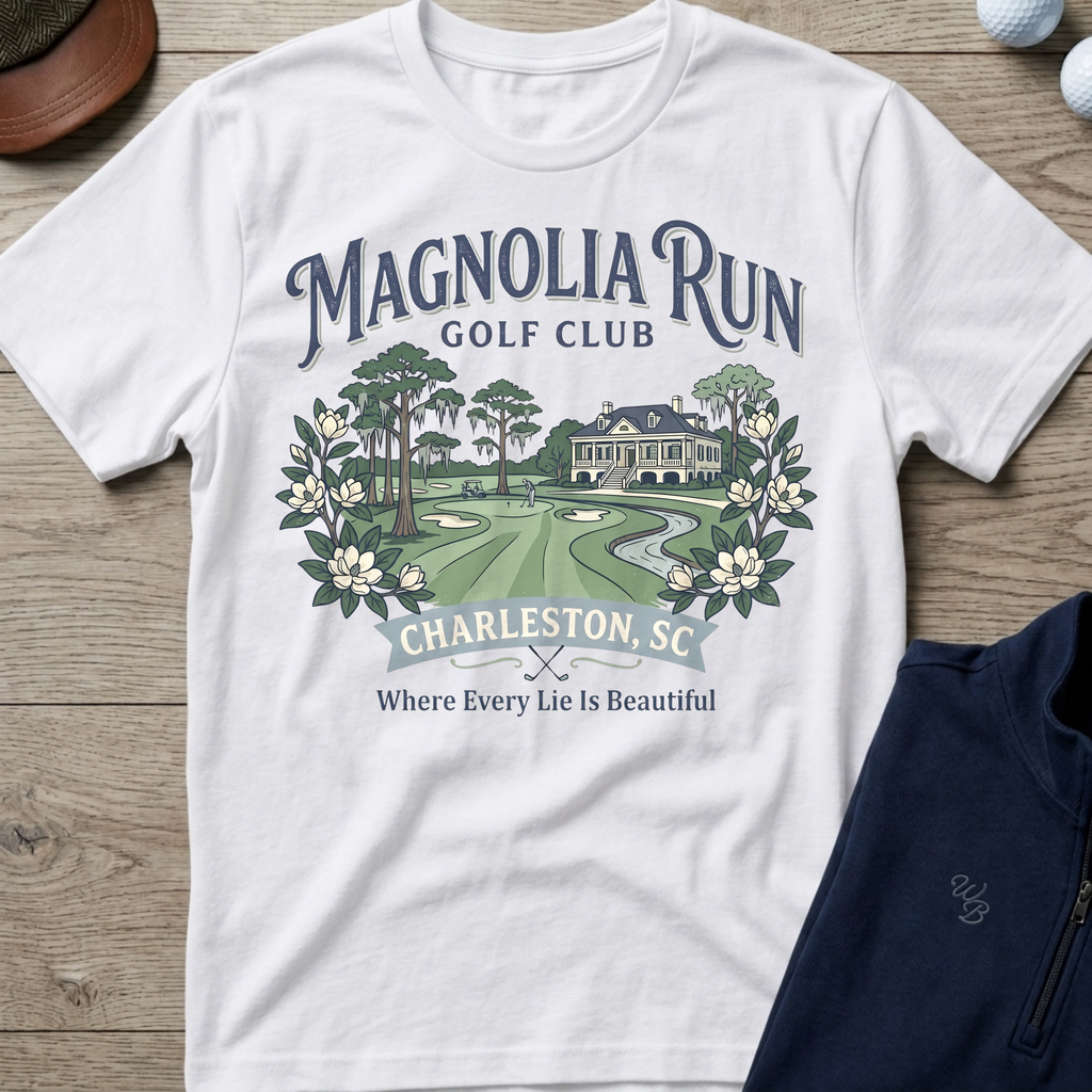 Magnolia Run — White t-shirt