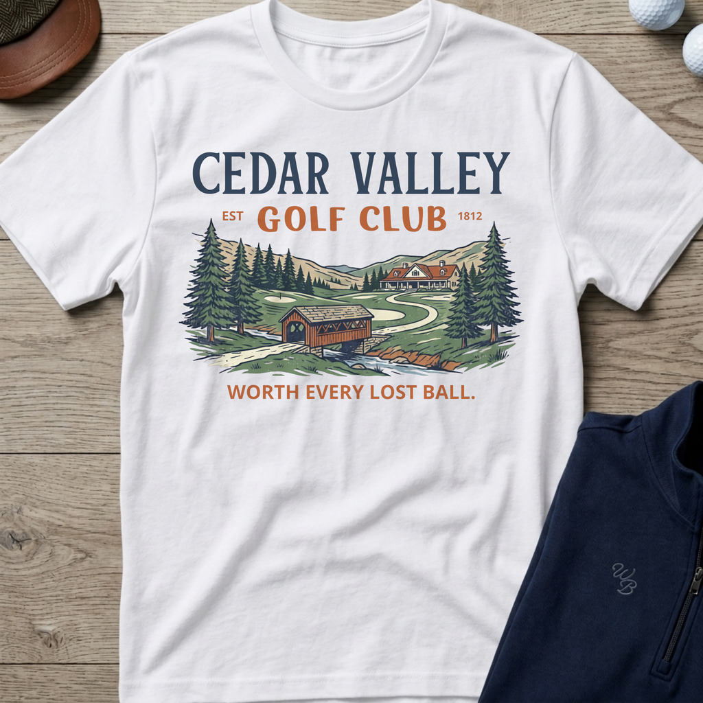 Cedar Valley — White t-shirt
