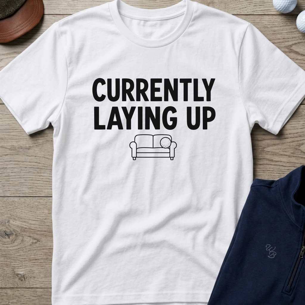 Currently Laying Up — White t-shirt