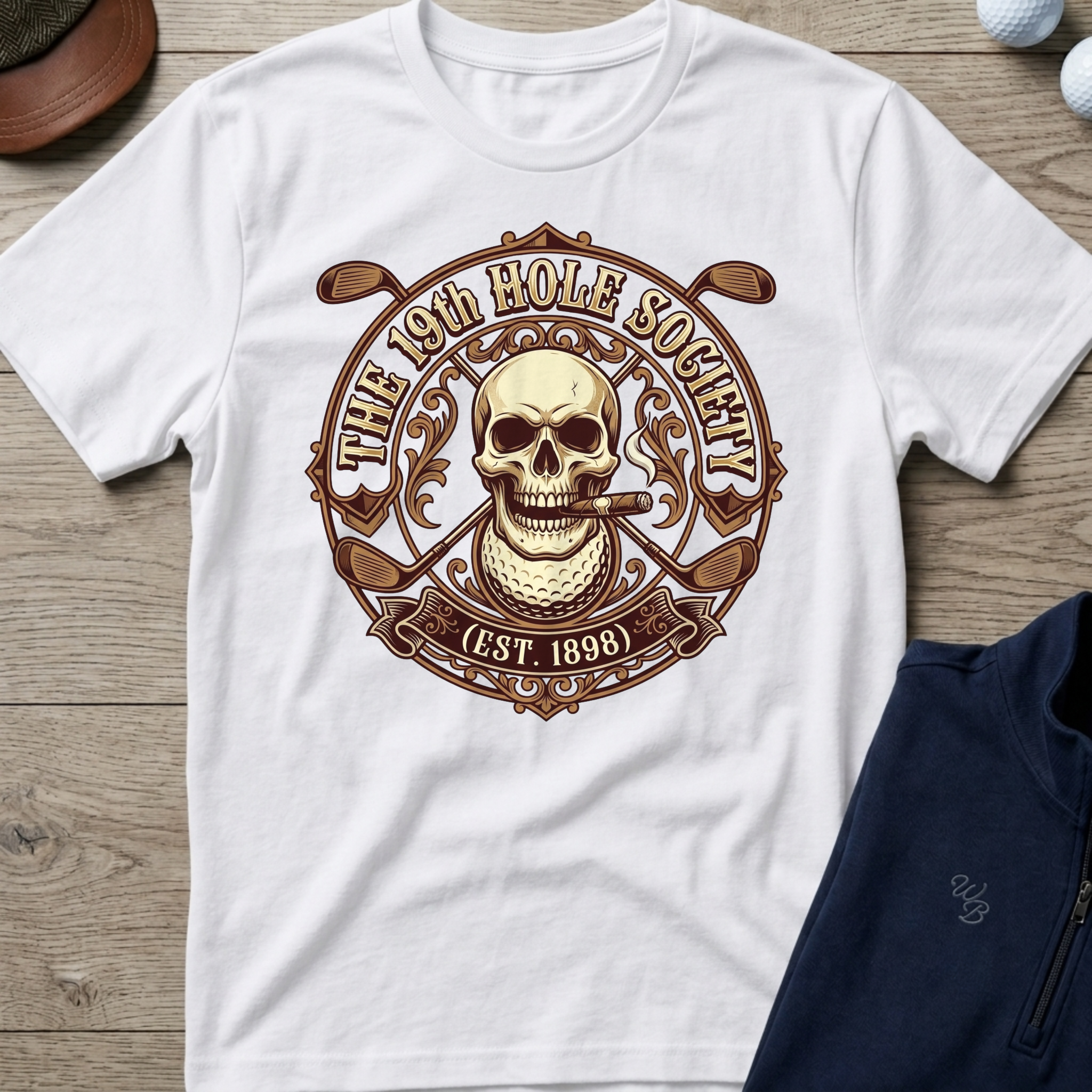 19th Hole Society — White t-shirt