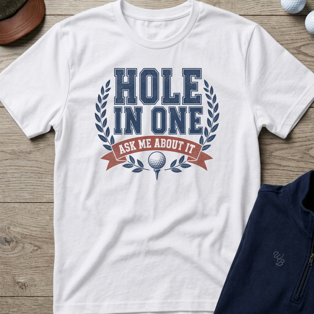 Ask Me About It — White t-shirt