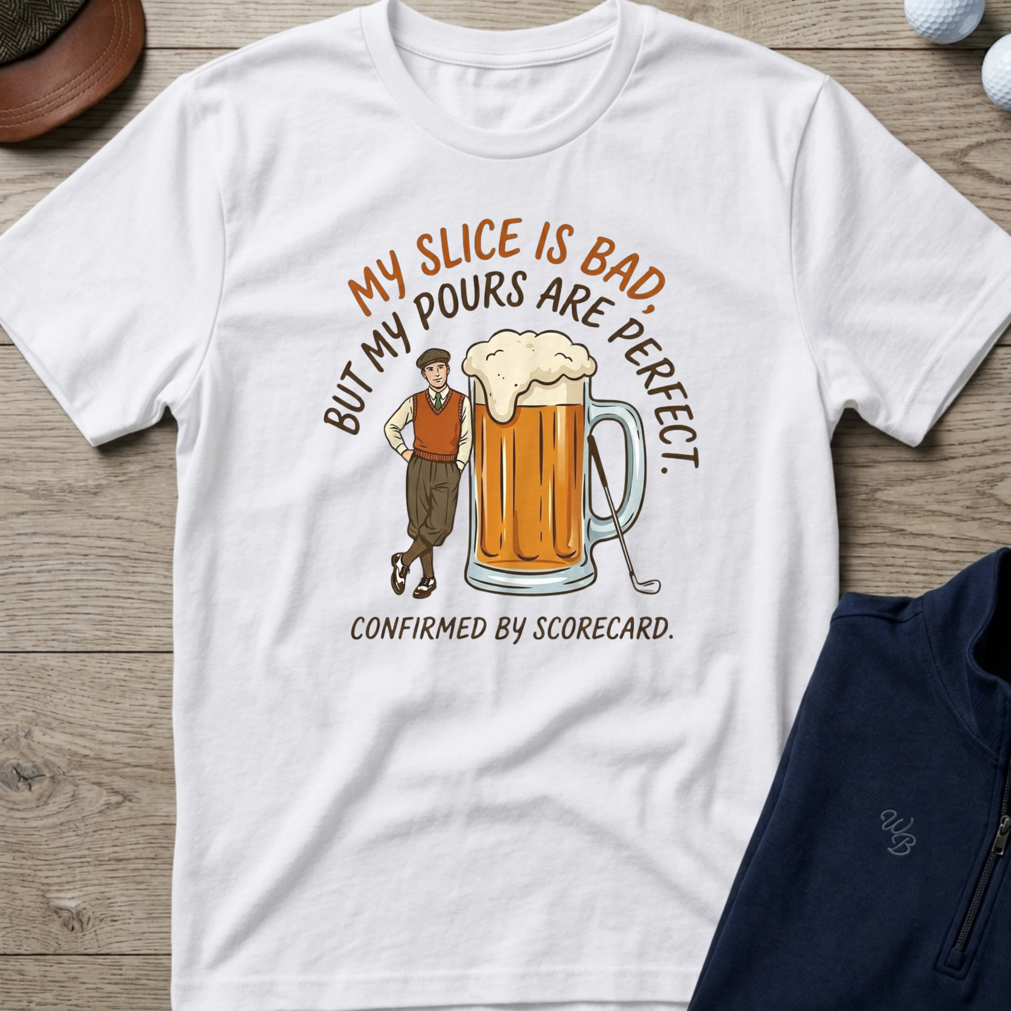 Perfect Pours — White t-shirt
